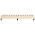 Estructura de cama sin colchón tela crema 80x200