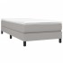 Estructura de cama sin colchón tela gris claro 90x200