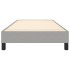 Estructura de cama sin colchón tela gris claro 90x200