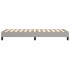 Estructura de cama sin colchón tela gris claro 90x200