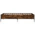 Estructura cama madera ingeniería metal roble humo 75x190
