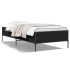 Estructura de cama madera de ingeniería y metal negra 75x190