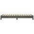 Estructura de cama sin colchón terciopelo gris oscuro 90x200