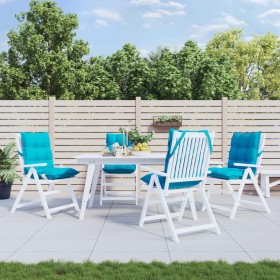 Cojines para silla con respaldo bajo 4 uds tela Oxford