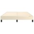 Estructura de cama sin colchón cuero sintético crema 140x200