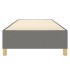 Estructura de cama sin colchón tela gris oscuro 90x190