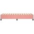 Estructura de cama sin colchón terciopelo rosa 80x200