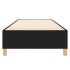 Estructura de cama sin colchón tela negro 80x200