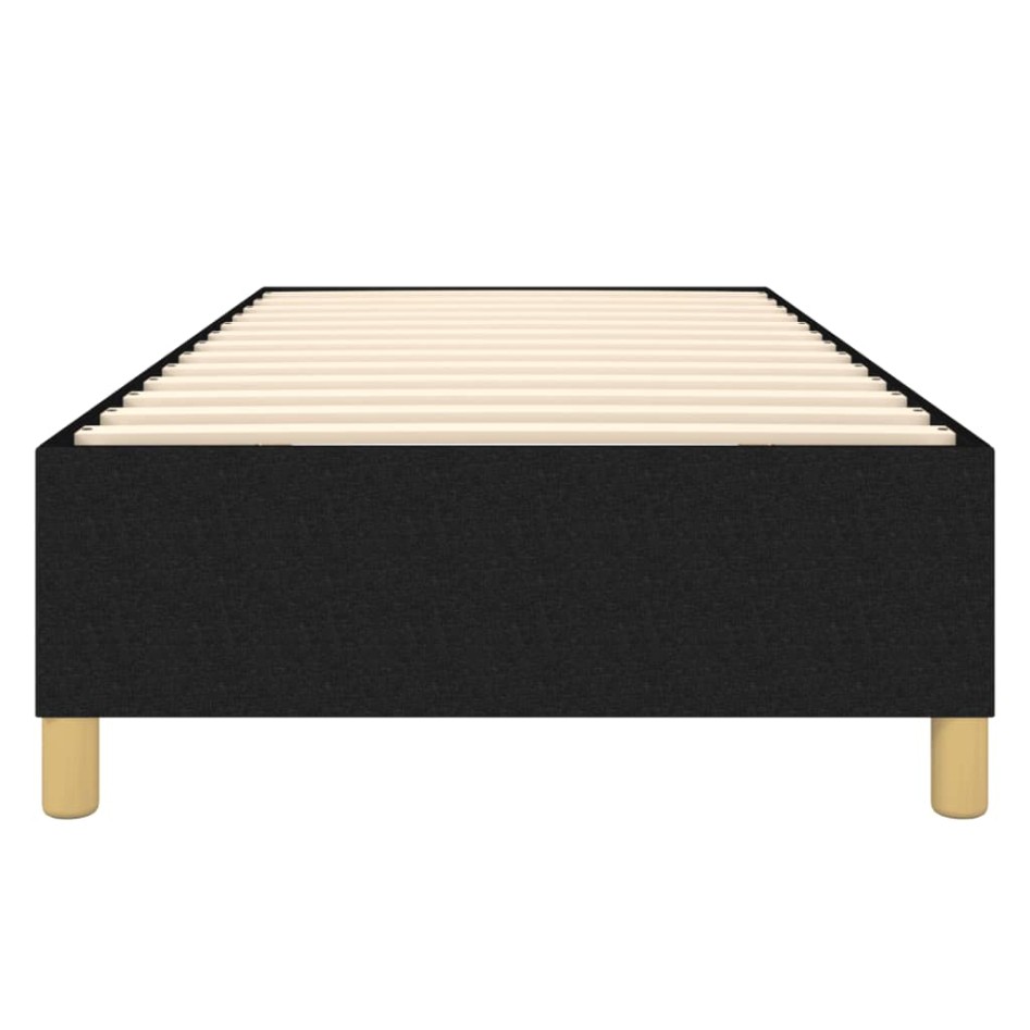 Estructura de cama sin colchón tela negro 80x200