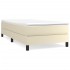 Estructura de cama sin colchón cuero sintético crema 80x200