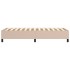 Estructura cama sin colchón cuero sintético capuchino 80x200