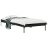 Estructura de cama madera de ingeniería y metal negro 90x200
