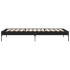 Estructura de cama madera de ingeniería y metal negro 90x200