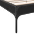 Estructura de cama madera de ingeniería y metal negro 90x200