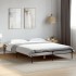Estructura cama madera ingeniería metal gris Sonoma 135x190