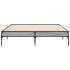 Estructura cama madera ingeniería metal gris Sonoma 135x190