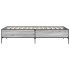 Estructura cama madera ingeniería metal gris Sonoma 100x200