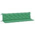 Cojines de banco de jardín 2 uds tela Oxford verde 200x50x7