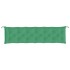 Cojines de banco de jardín 2 uds tela Oxford verde 200x50x7