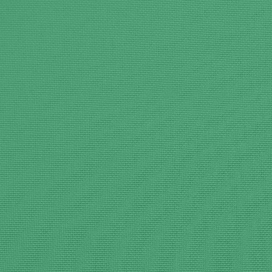 Cojines de banco de jardín 2 uds tela Oxford verde 200x50x7