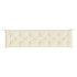 Cojines de banco de jardín 2 uds blanco crema 200x50x7