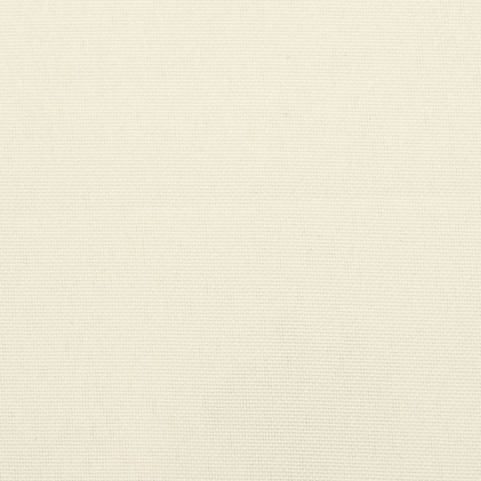Cojines de banco de jardín 2 uds blanco crema 200x50x7
