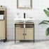 Armario lavabo baño madera ingeniería roble Sonoma 60x30x60