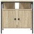 Armario lavabo baño madera ingeniería roble Sonoma 60x30x60