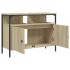 Armario lavabo baño madera ingeniería roble Sonoma 80x30x60