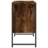 Armario lavabo baño madera ingeniería roble ahumado 80x33x60