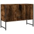 Armario lavabo baño madera ingeniería roble ahumado 80x33x60