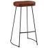 Taburetes de bar Gavin 2 uds marrón oscuro 44x37,5x78