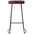 Taburetes de bar Gavin 2 uds marrón oscuro 44x37,5x78