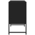 Armario de lavabo de baño madera ingeniería negro 80x33x60