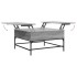 Mesa de centro madera ingeniería metal gris Sonoma 80x80x45
