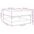 Mesa de centro madera ingeniería metal gris Sonoma 80x80x45