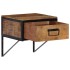 Mesita de noche madera maciza de mango 40x35x40