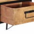 Mesita de noche madera maciza de mango 40x35x40