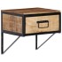 Mesita de noche madera maciza de mango 40x35x40
