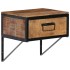 Mesita de noche madera maciza de mango 40x35x40