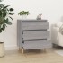 Aparador de madera contrachapada gris Sonoma 60x35x70
