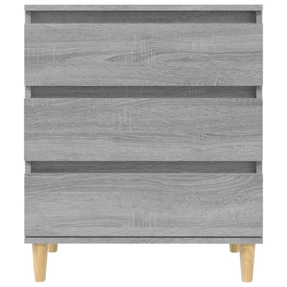 Aparador de madera contrachapada gris Sonoma 60x35x70