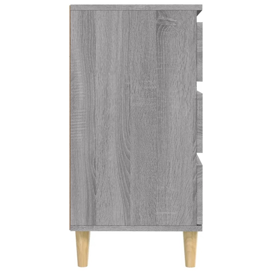 Aparador de madera contrachapada gris Sonoma 60x35x70