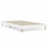 Estructura de cama madera de ingeniería blanca 90x200