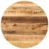 Tablero de mesa redondo madera maciza mango rugosa Ø 70x1,5