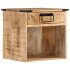 Mesita de noche madera maciza de mango 40x30x37