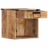 Mesita de noche madera maciza de mango 40x30x37