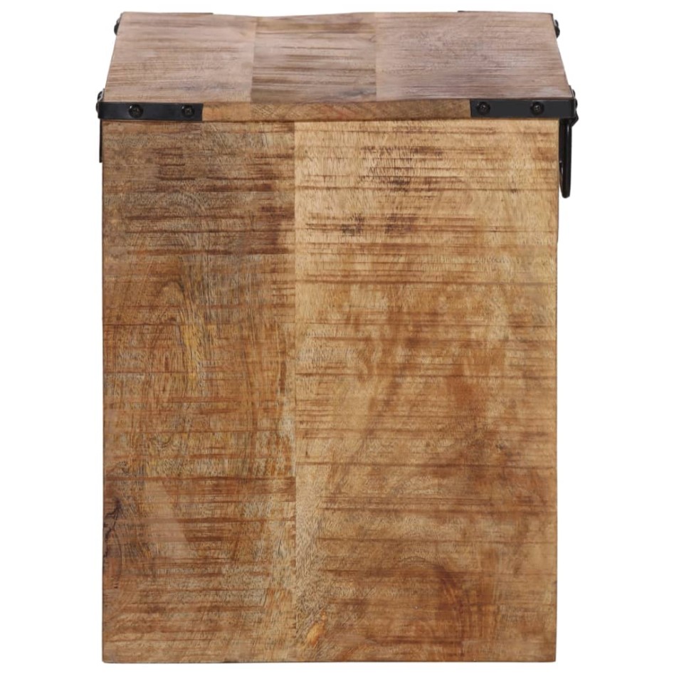 Mesita de noche madera maciza de mango 40x30x37