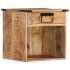 Mesita de noche madera maciza de mango 40x30x37
