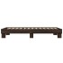 Estructura cama madera ingeniería metal marrón roble 100x200